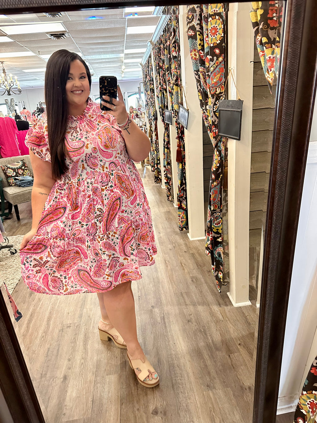 Paisley and Pink Curvy Dress