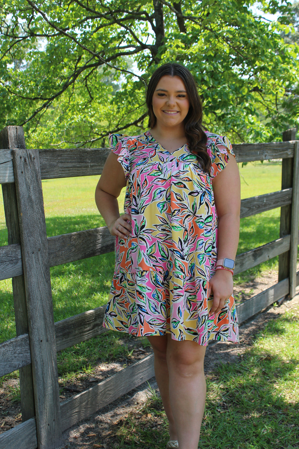 The Brighter the Better Curvy Dress
