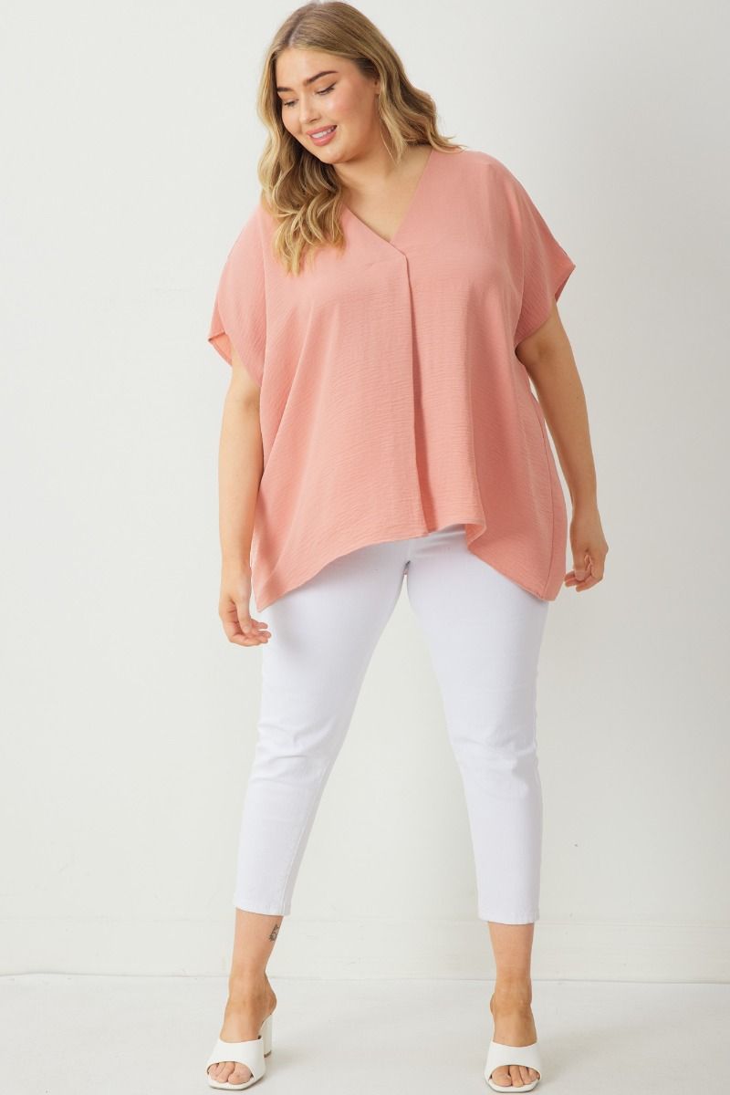 Simple as can be Curvy Top